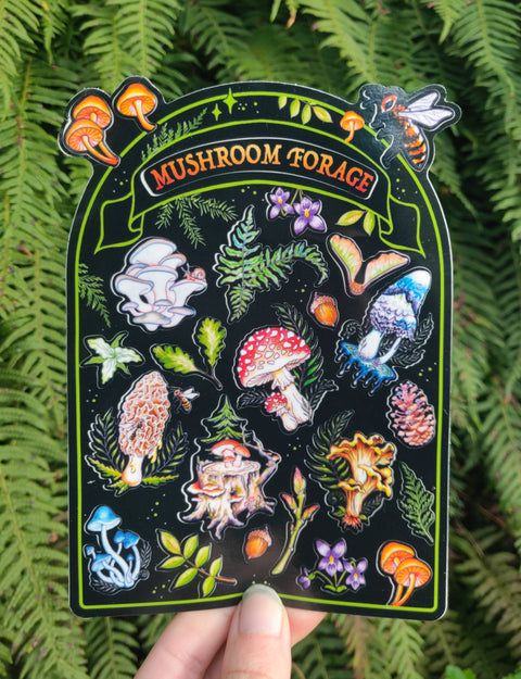 Crafted From Scratch Mushroom Forage Sticker Sheet