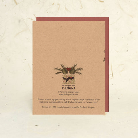 Little Gold Fox Designs Set of 10 Cards Leaping Stag