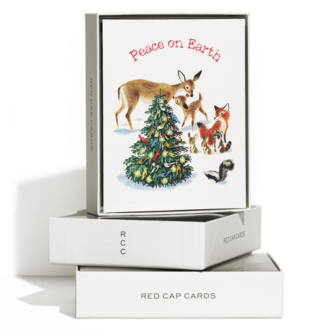 Red Cap Cards Set of Greeting Cards Peaceful Critters