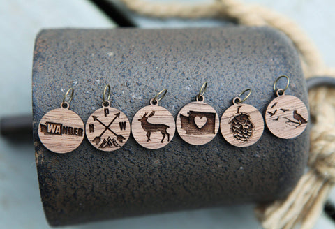 Sunrise Grove Stitch Markers PNW Wildlife & Nature Icons