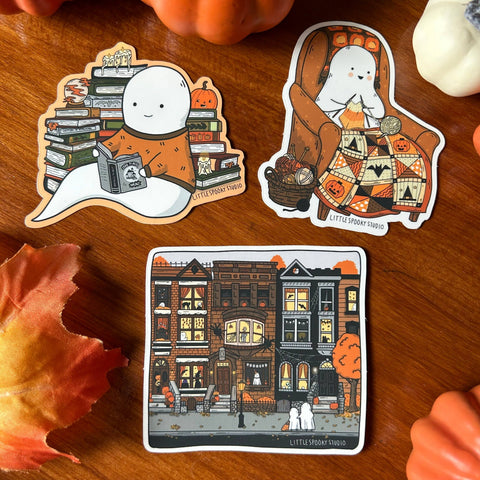 Little Spooky Studio - Reading Ghostie Sticker