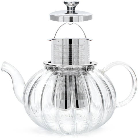 Teabloom Vienna Glass Teapot With Removable Infuser