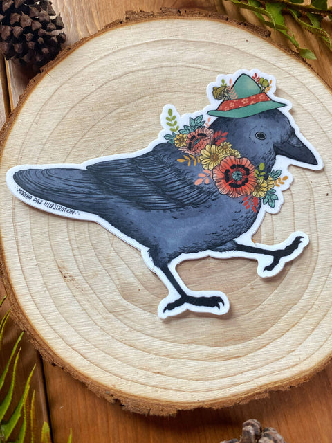 Marika Paz Sticker Corvid