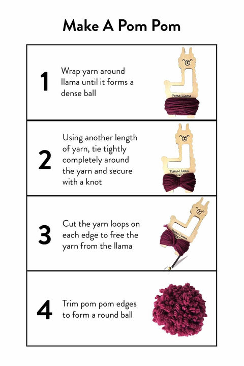 Twice Sheared Sheep Poma-Llama Pom Pom, Tassel, and Lucet Cord Maker