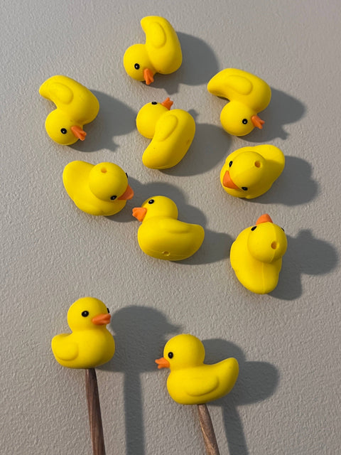 Knitting is Metal Duck Needle Stoppers