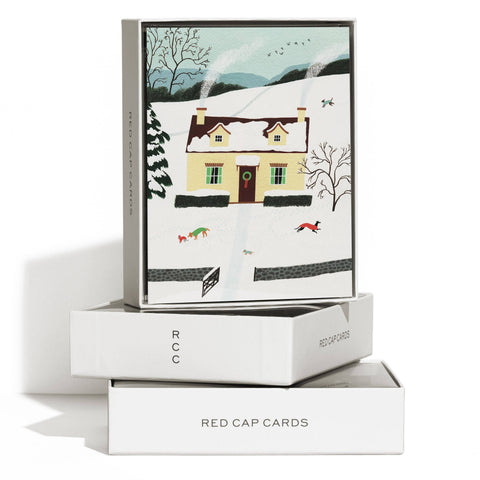 Red Cap Cards Holiday Card Winter Homestead