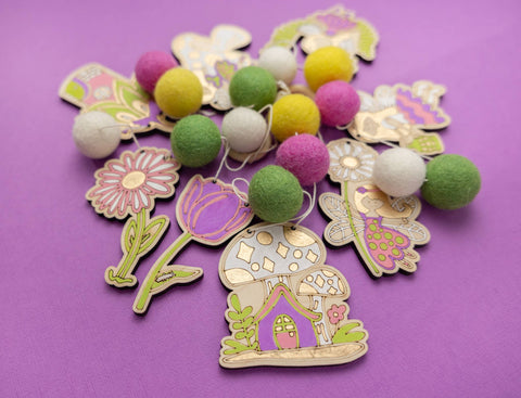 The Woodsy Craft Co. Craft Kit Fairy Garden Garland