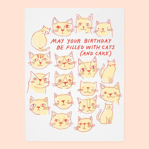 The Good Twin Card Cats And Cake Birthday