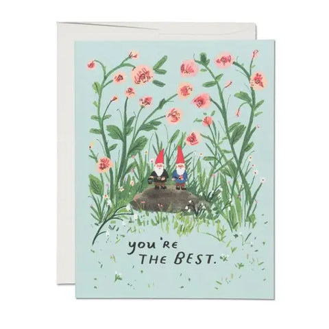 Red Cap Card Garden Gnomes