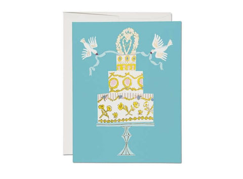 Red Cap Card Love Cake