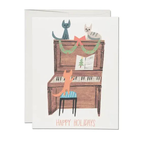 Red Cap Card Kitty Carols
