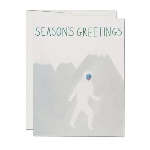Red Cap Card Holiday Yeti