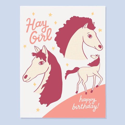 The Good Twin Card Hay Girl