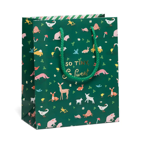 Red Cap Gift Bag Tiny Animals