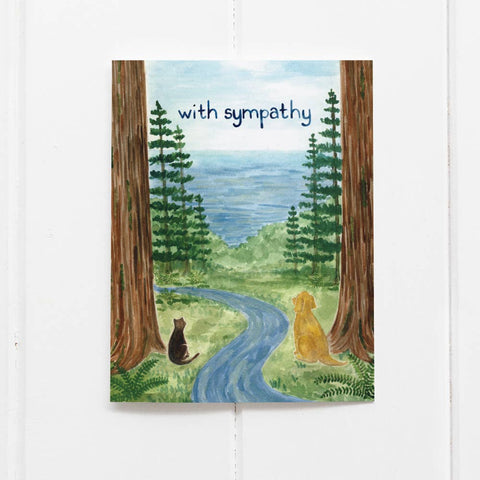 Yardia Card Pet Sympathy Watercolor