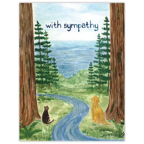 Yardia Card Pet Sympathy Watercolor