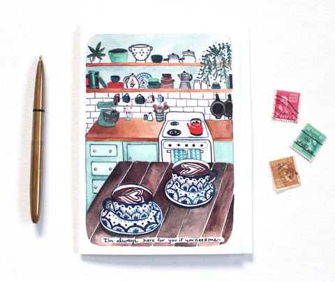 michele maule Greeting Card Blank Always Here if You Need Me