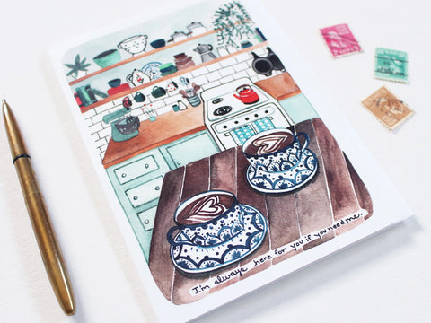 michele maule Greeting Card Blank Always Here if You Need Me