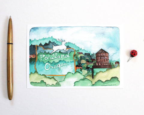 michele maule Postcard Old Town
