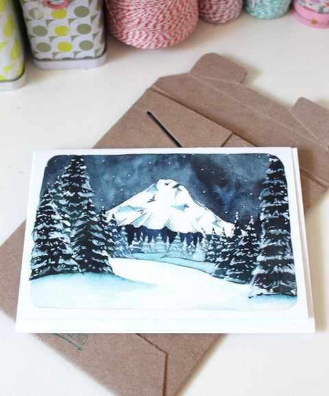 michele maule Greeting Card Mt Hood Wonderland