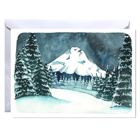 michele maule Greeting Card Mt Hood Wonderland