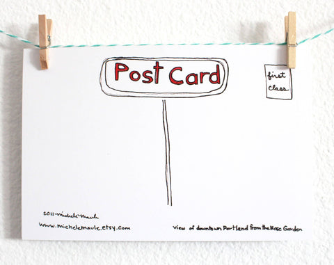 michele maule Greetings from Portland Postcard