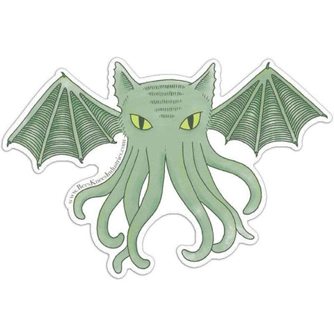 Bee's Knees Cat-thulhu Vinyl Sticker