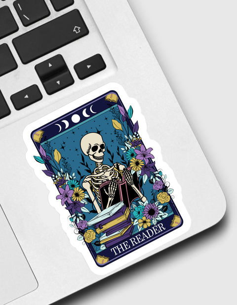 Ace the Pitmatian Co The Reader Tarot Sticker