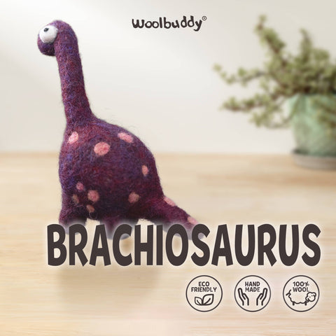 Woolbuddy - Beginner Brachiosaurus Needle Felting Kit – DIY Craft Gift