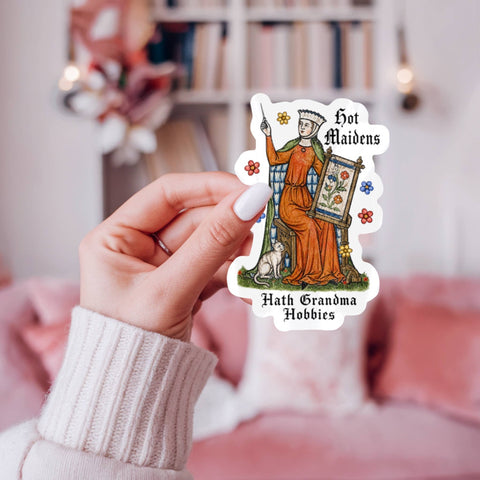 Ace the Pitmatian Sticker Hot Maidens Hath Grand ma Hobbies Medieval