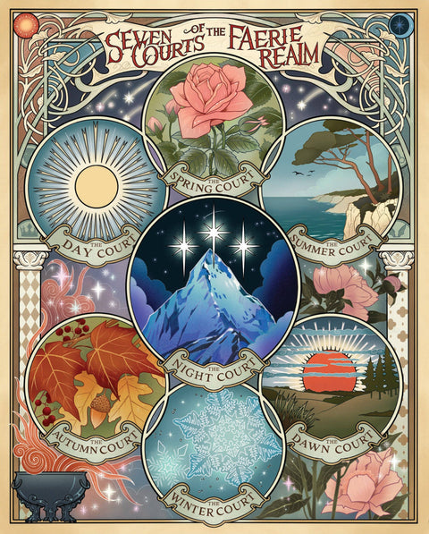 A Court of Thorns and Roses: Official Seven Courts of the Faerie Realm 1000-Piece Puzzle