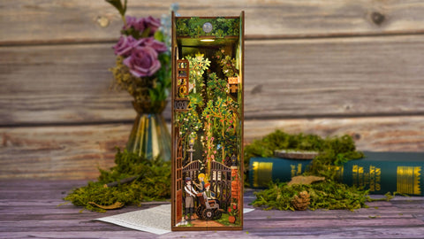 Hands Craft DIY Miniature House Book Nook Kit: Secret Garden