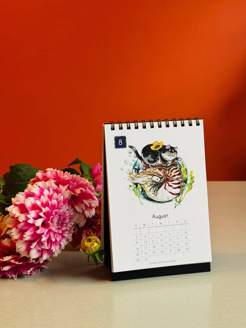 Paper Puffin 2026 Calendar Tiny Cats in Cowboy Hats 