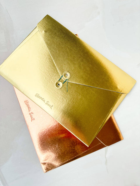Moorea Seal Metallic Leather Folio