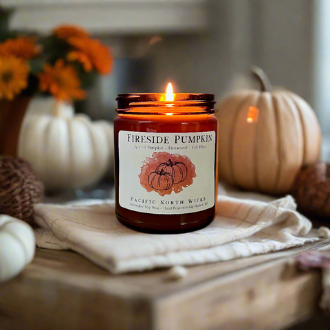 Pacific North Wicks Fireside Pumpkin Candle