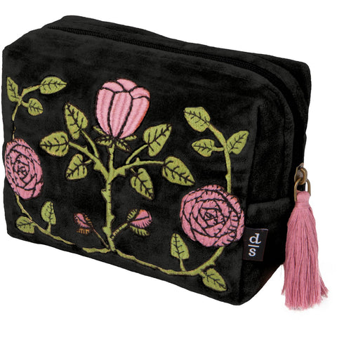 Danica Studio  Embroidered Pouch Rose Briar