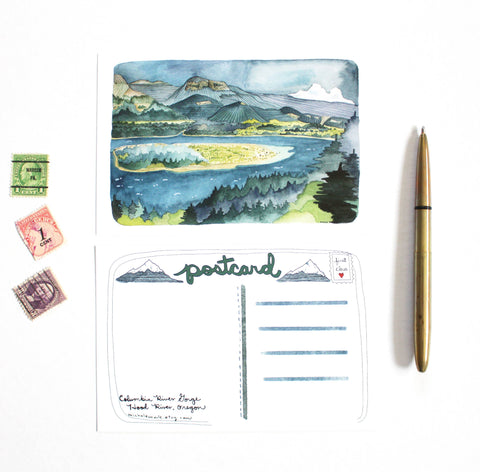 michele maule Postcard Columbia River Gorge