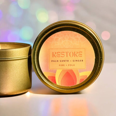 Fire + Folk 4oz Meditation Candle Restore