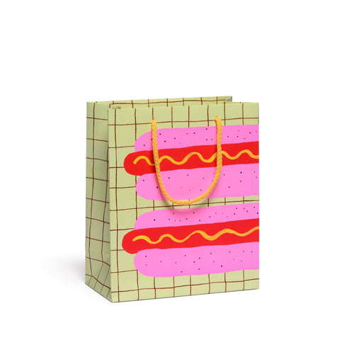 Red Cap Gift Bag Neon Hot Dog
