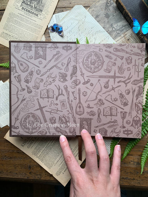 Creeping Moon The Wanderer Dot Grid Notebook