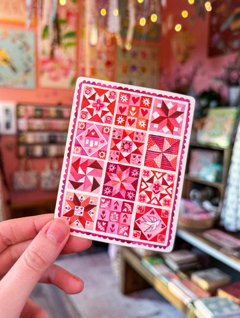Katie Daisy Sticker Stitched With Love