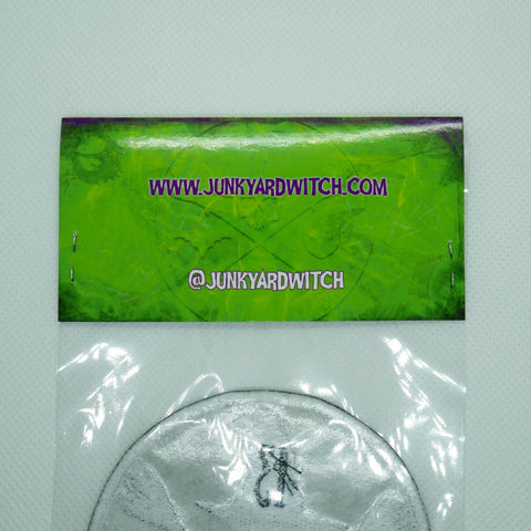 Junkyard Witch Skeleton Middle Finger Patch