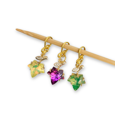 TSS Stitch Marker Fall Leaves Melody