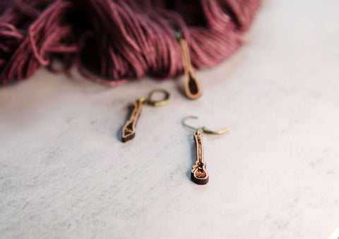 Sunrise Grove Knitting Progress Keepers & Stitch Markers Broom Shape