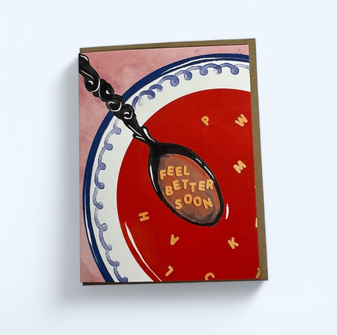Wild Optimist Greeting Card Feel Better Soup