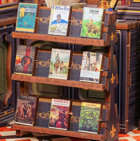 Hands Craft DIY Book Nook Kit: Owl Bookstore