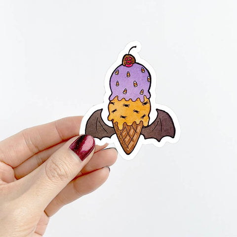 Motif's Art Studio Sticker Batty Ice Cream