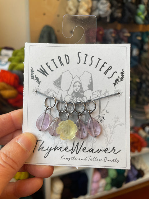Thyme Weaver Semi-Precious Stitch Markers