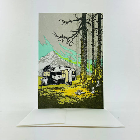 Old School Stationers Mt. Hood Airstream Card