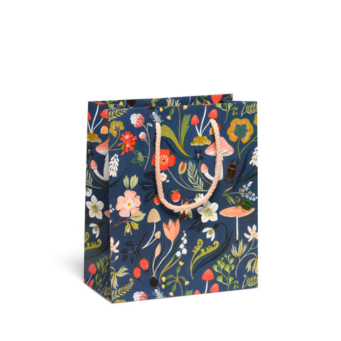 Red Cap Gift Bag Forest Blue